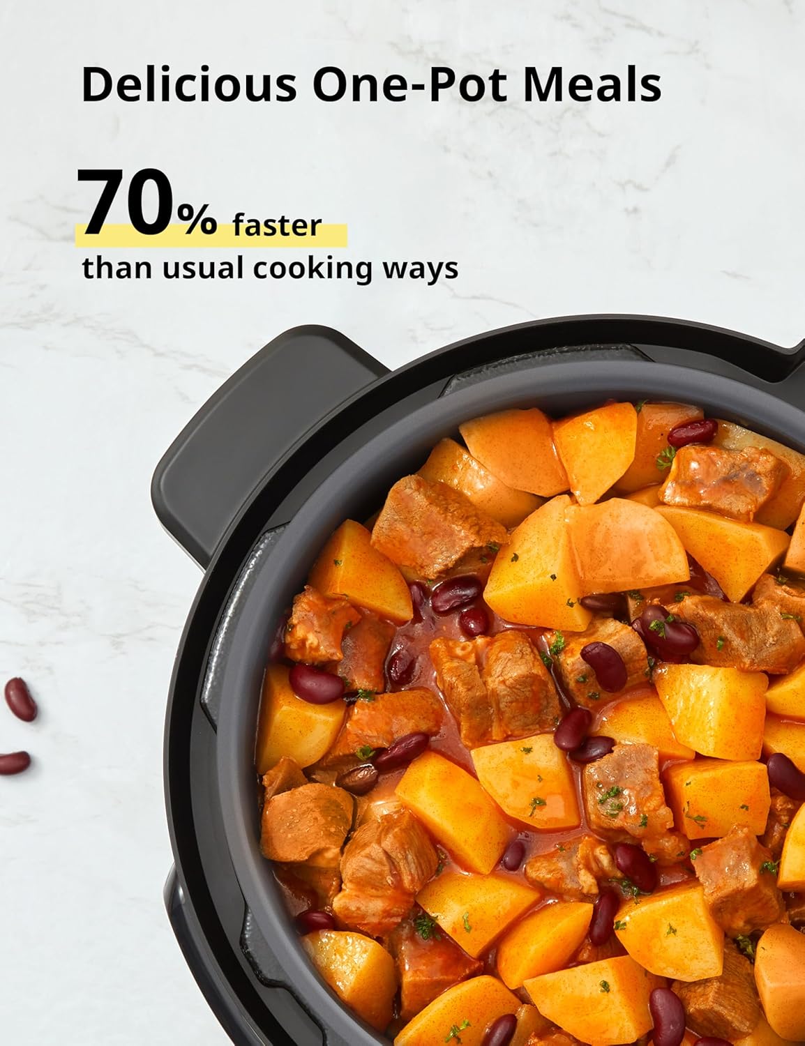 Open Box Deal – COMFEE’ 8-Quart Multi-Functional Pressure Cooker with 16 Cooking Presets and Healthy Ceramic Inner Pot (Like New Condition)