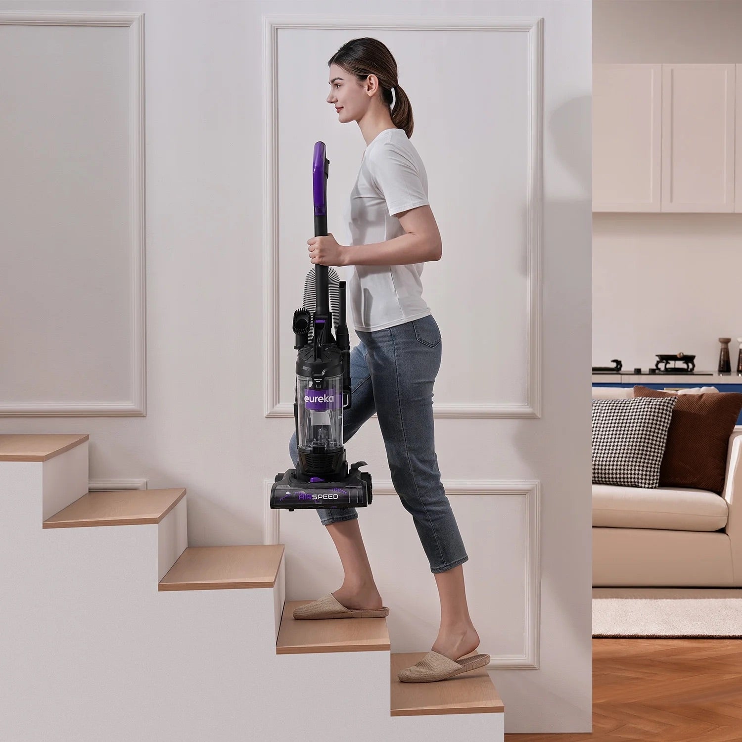 Open Box Deal – Eureka Airspeed Compact Upright Vacuum Cleaner with Powerful Suction