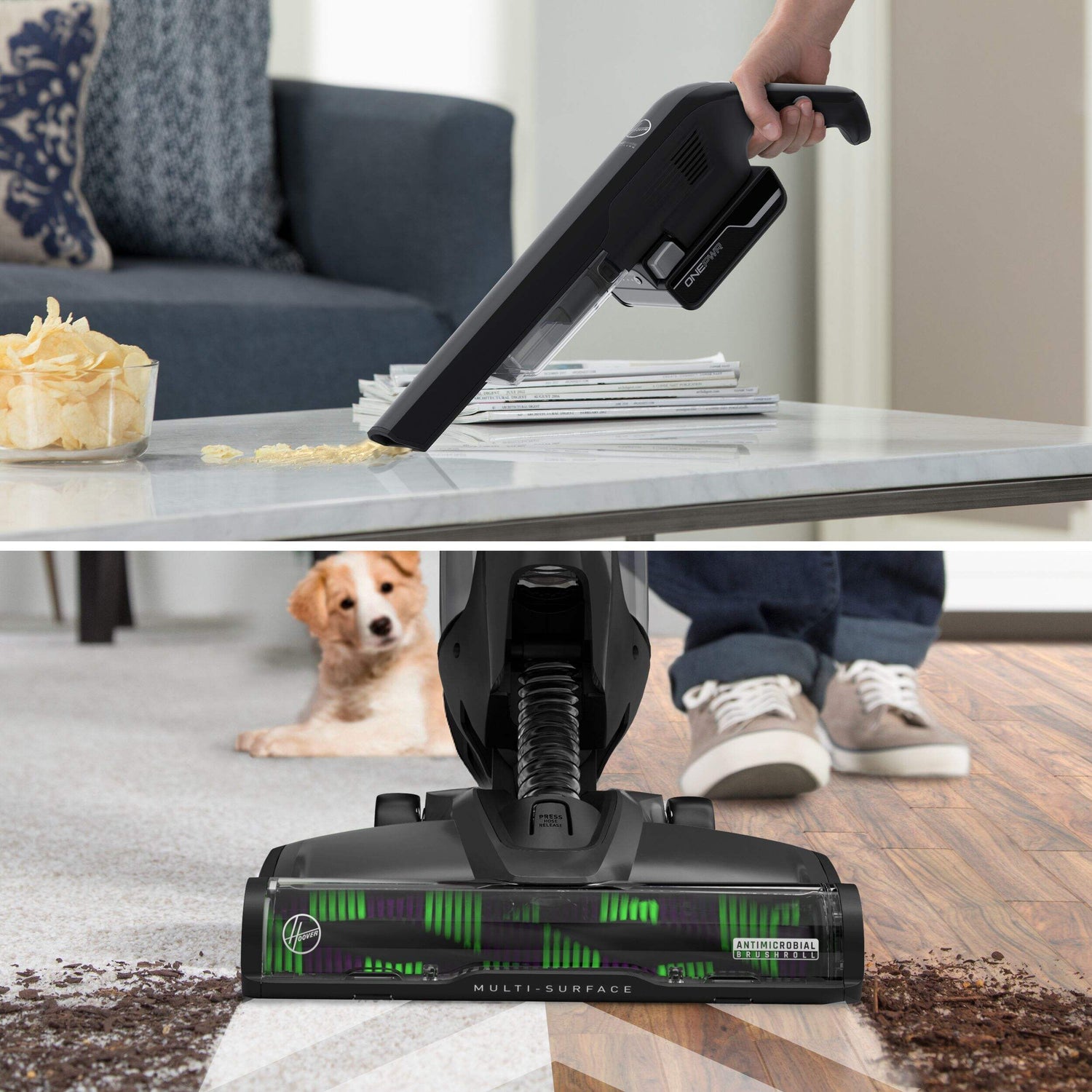 Open Box Deal – Hoover ONEPWR™ Evolve Pet Max Upright Vacuum with Built-in Dust Chaser™ Hand Vacuum (Like New Condition)
