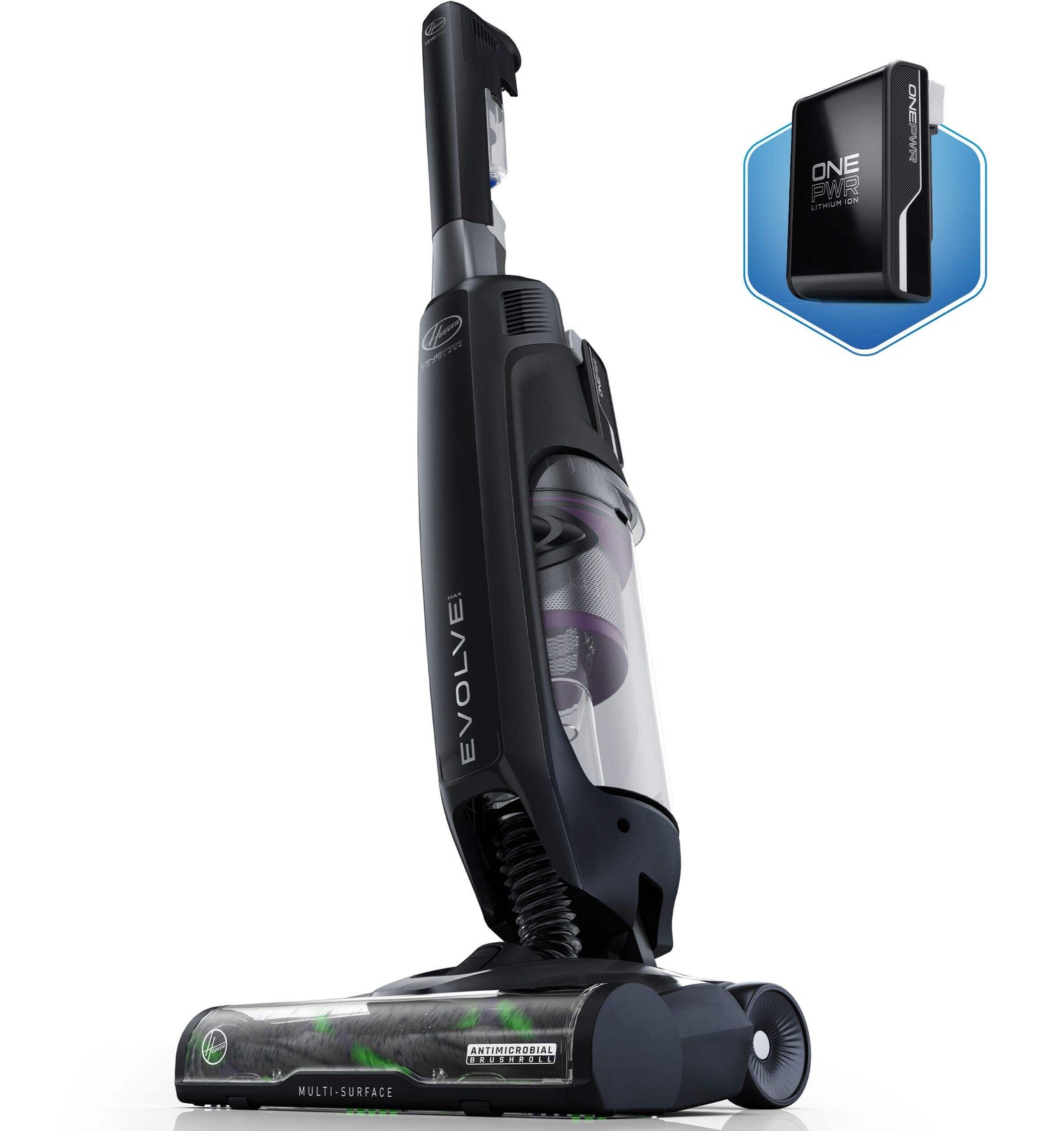 Open Box Deal – Hoover ONEPWR™ Evolve Pet Max Upright Vacuum with Built-in Dust Chaser™ Hand Vacuum (Like New Condition)
